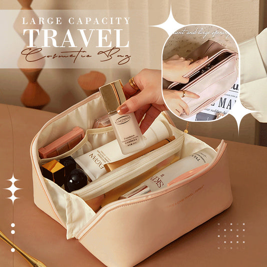 Ultimate Travel Companion: Your Spacious Cosmetic Organizer - Trip Savvy Essentials