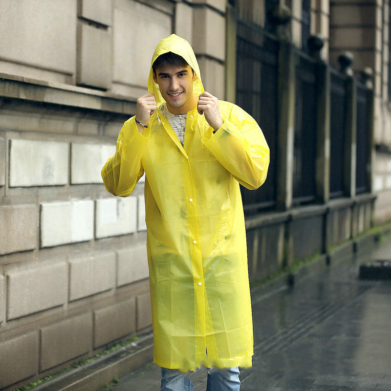 Transparent Windproof Raincoat - Lightweight, Durable, and Stylish Rainwear in 7 Colors