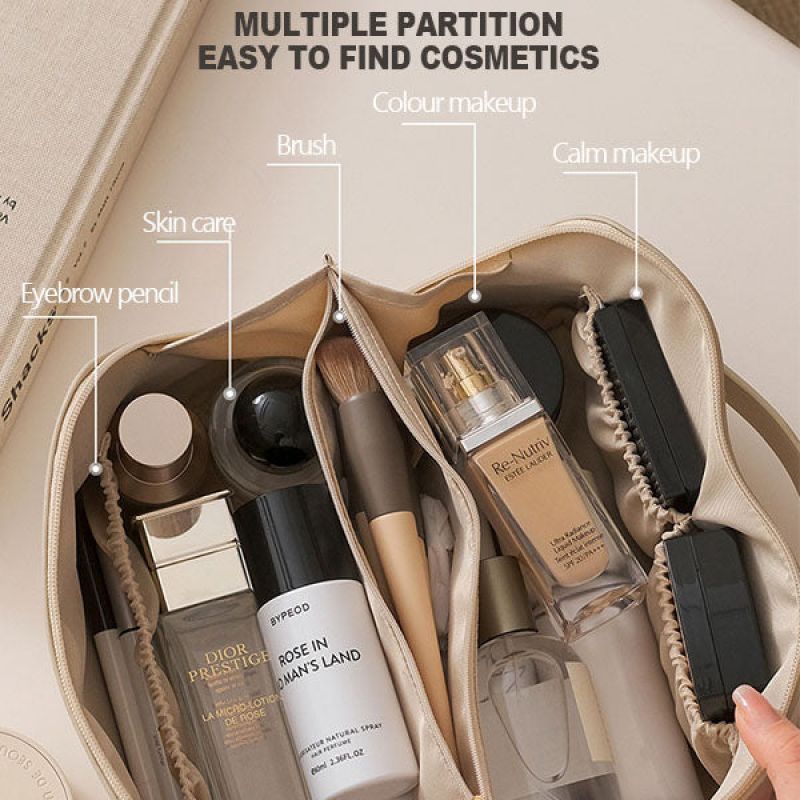 Ultimate Travel Companion: Your Spacious Cosmetic Organizer - Trip Savvy Essentials