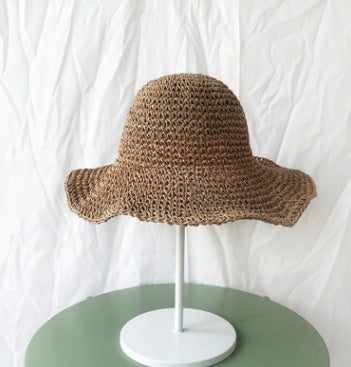 Summer Outing Sunscreen Hat for Women - Foldable Straw Beach Hat