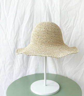 Summer Outing Sunscreen Hat for Women - Foldable Straw Beach Hat