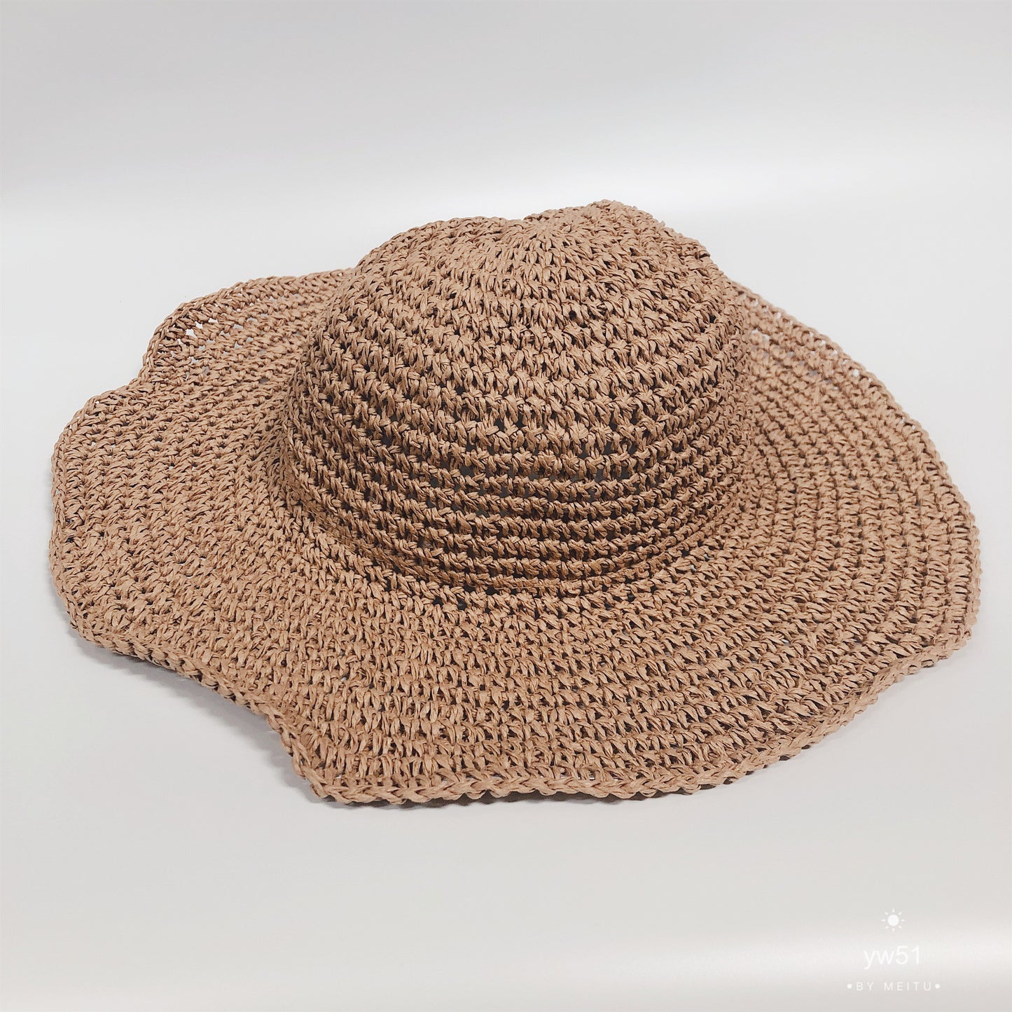 Summer Outing Sunscreen Hat for Women - Foldable Straw Beach Hat