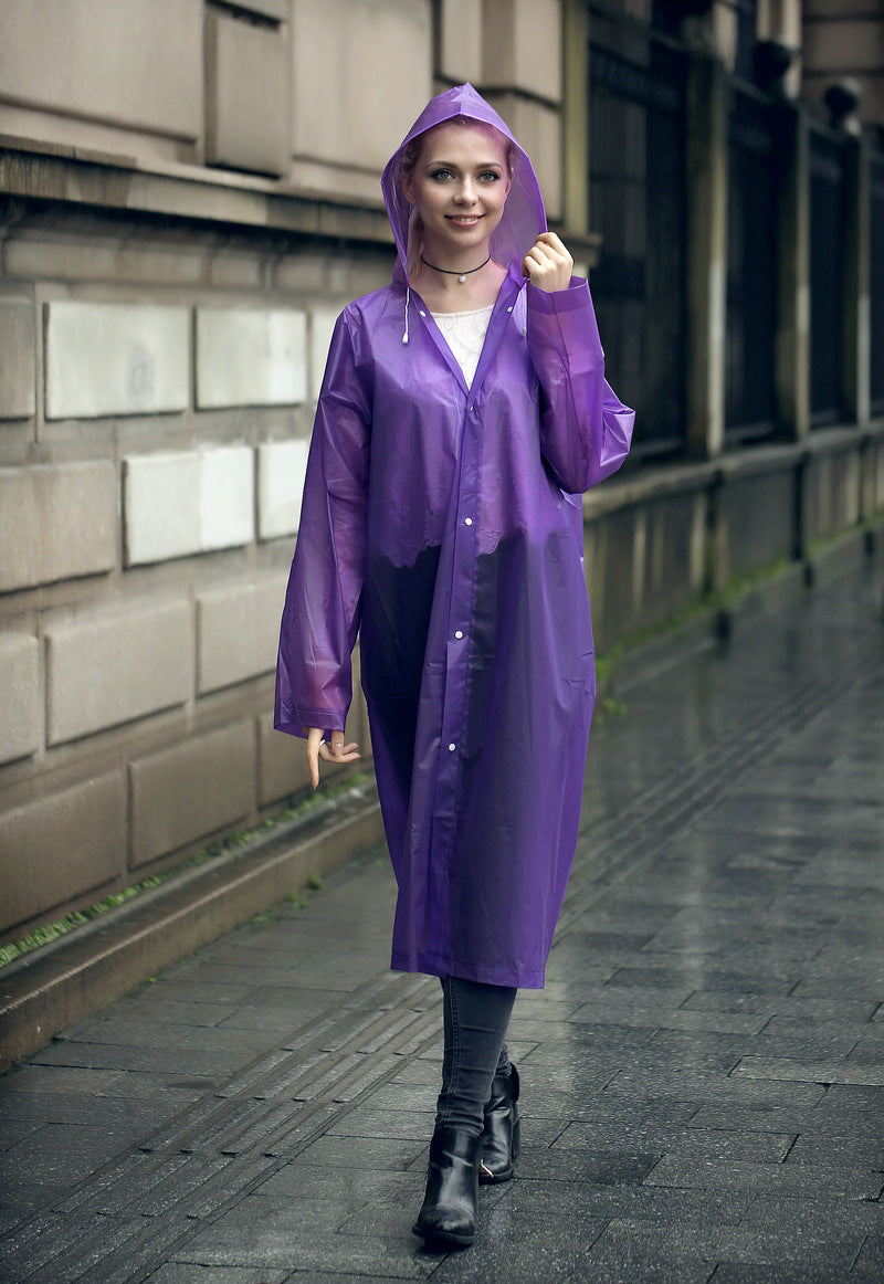 Transparent Windproof Raincoat - Lightweight, Durable, and Stylish Rainwear in 7 Colors