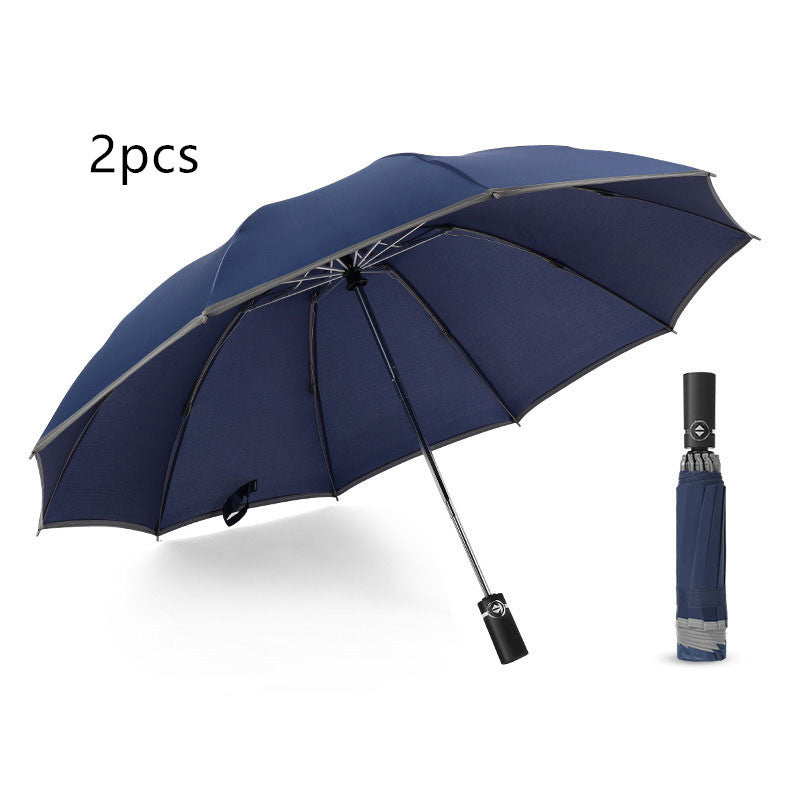 Twilight Safety Inverted Umbrella: Your Storm-Proof Travel Ally - Trip Savvy Essentials