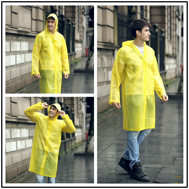 Transparent Windproof Raincoat - Lightweight, Durable, and Stylish Rainwear in 7 Colors