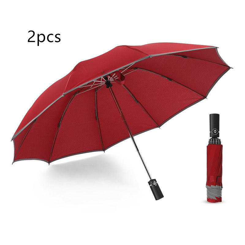 Twilight Safety Inverted Umbrella: Your Storm-Proof Travel Ally - Trip Savvy Essentials