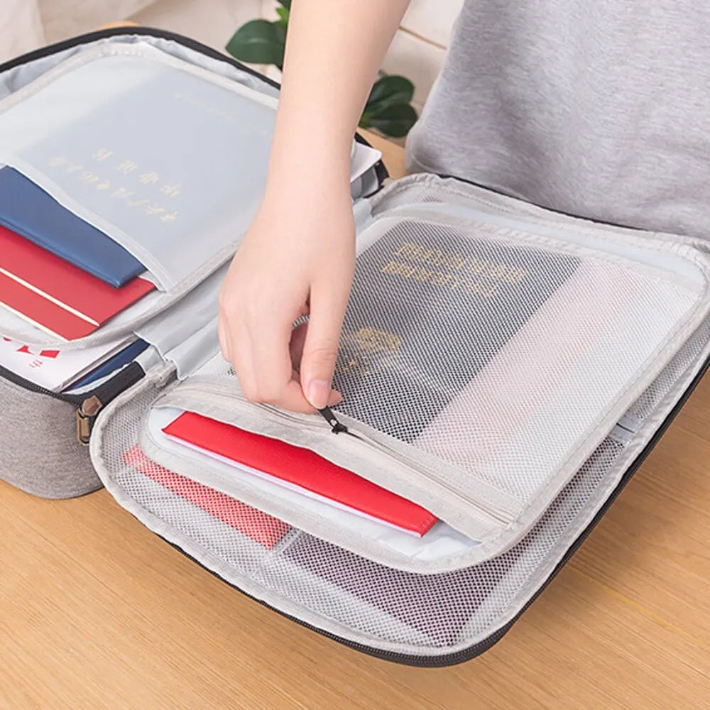 TravelSafe Document Organizer: Compact File & Card Holder for Savvy Travelers - Trip Savvy Essentials