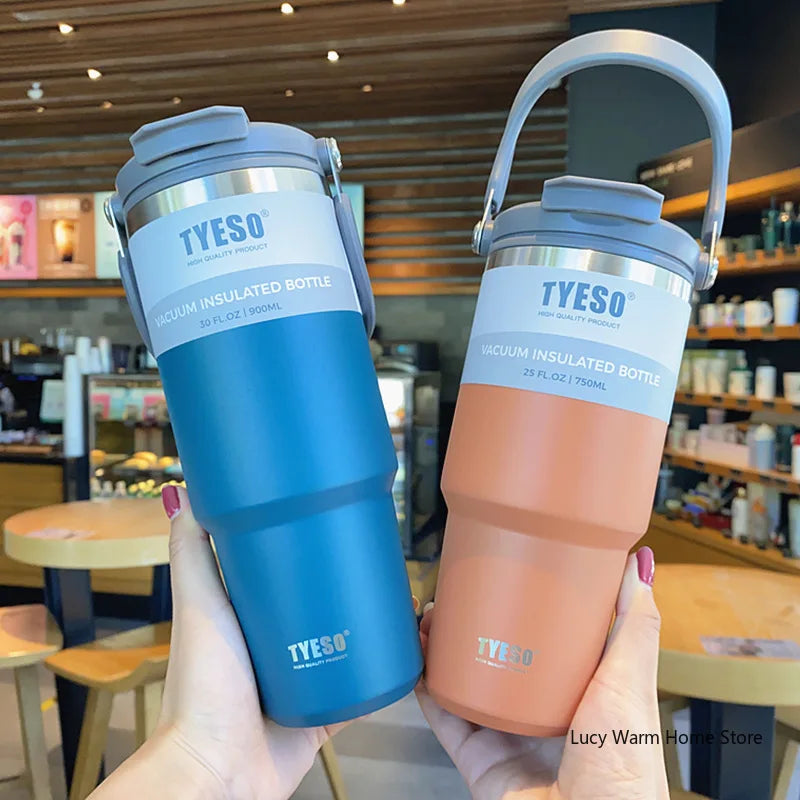 ThermoCafé by Tyeso: Stainless Steel Travel Mug for Hot & Cold Beverages - Trip Savvy Essentials