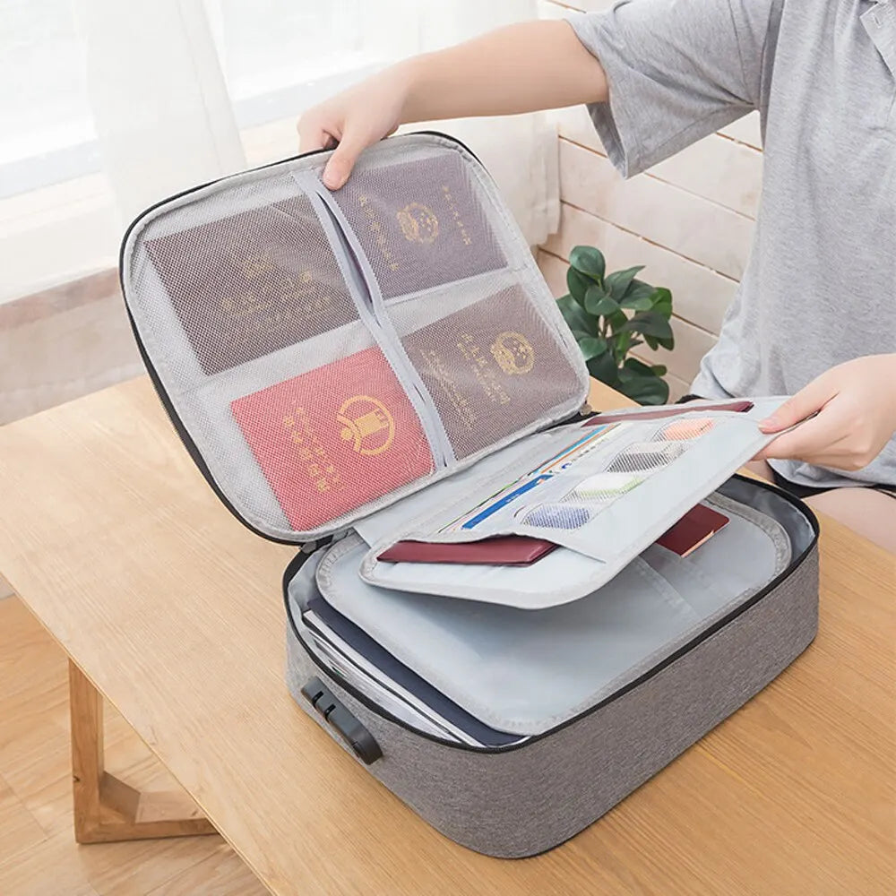 TravelSafe Document Organizer: Compact File & Card Holder for Savvy Travelers - Trip Savvy Essentials