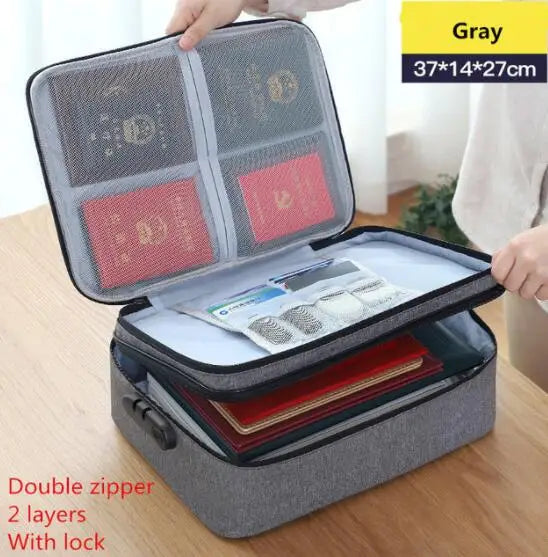 TravelSafe Document Organizer: Compact File & Card Holder for Savvy Travelers - Trip Savvy Essentials