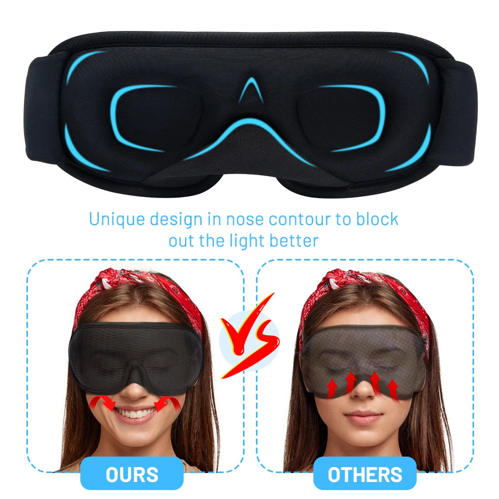 3D SoftSleep Eye Mask: Ultimate Light-Blocking Comfort for Restful Nights - Trip Savvy Essentials