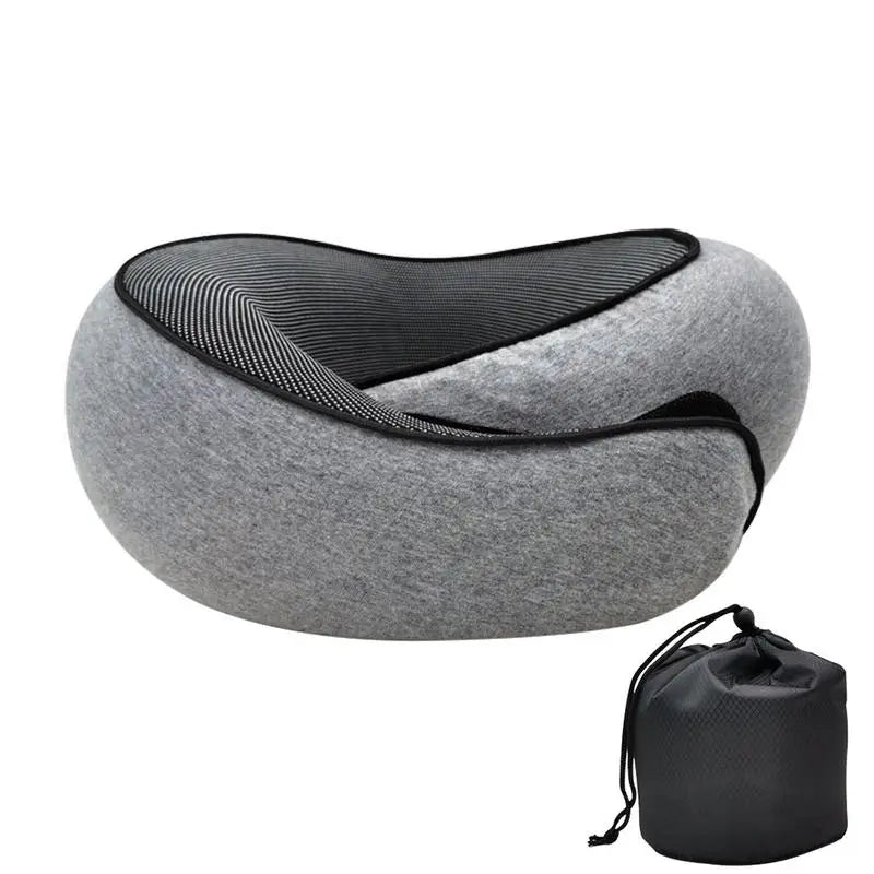 Ultimate Comfort Memory Foam Neck Pillow - Travel Essential for Flights, Camping, and Road Trips