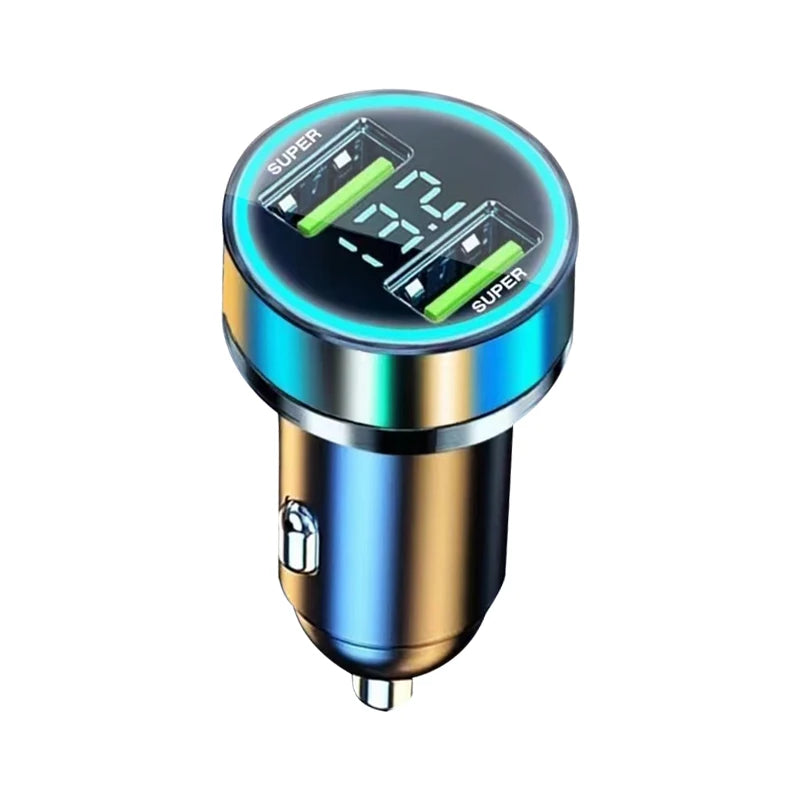 TurboDrive 240W Car Charger: Dual-Port Super Fast Charging with Display - Trip Savvy Essentials