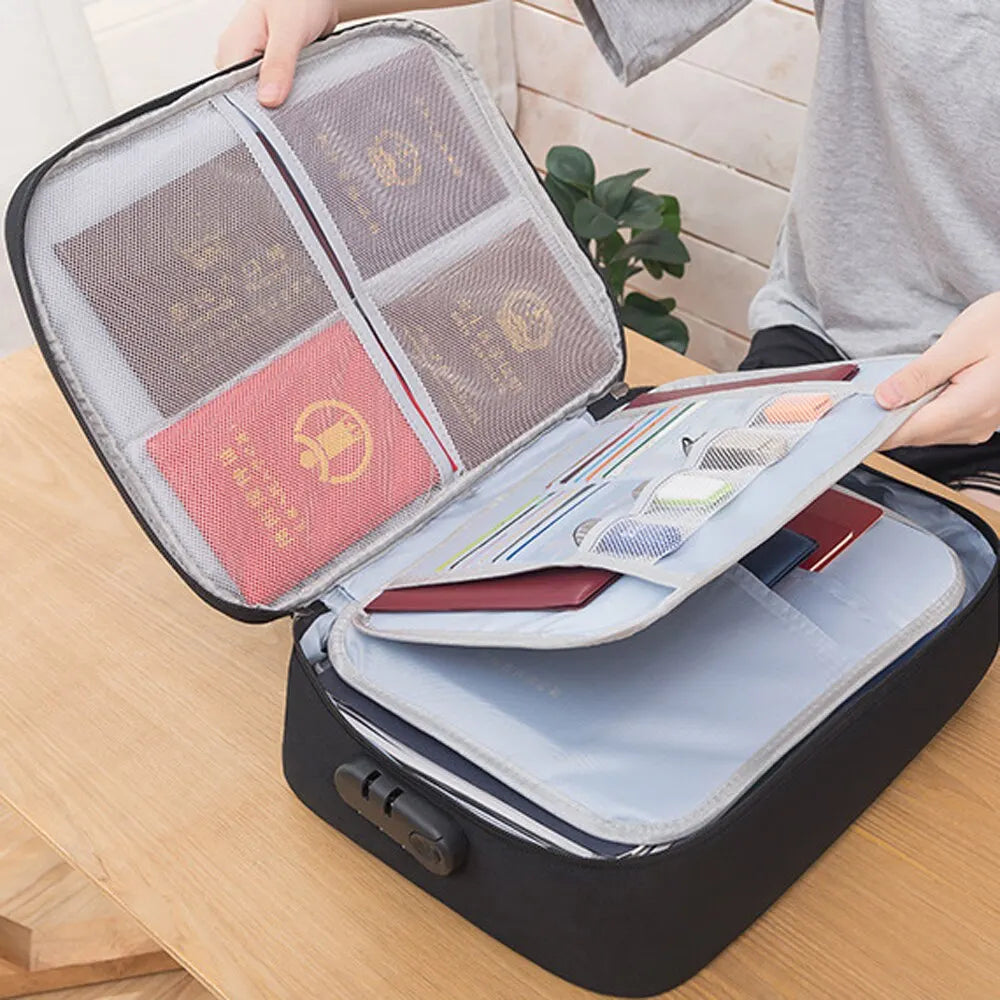 TravelSafe Document Organizer: Compact File & Card Holder for Savvy Travelers - Trip Savvy Essentials