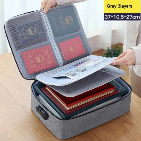 TravelSafe Document Organizer: Compact File & Card Holder for Savvy Travelers - Trip Savvy Essentials