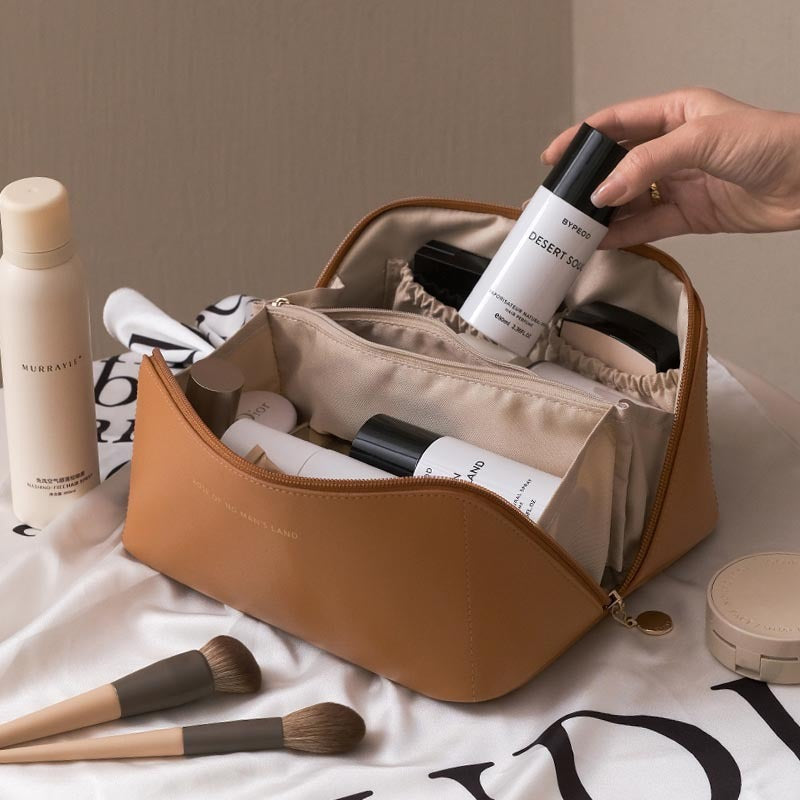 Ultimate Travel Companion: Your Spacious Cosmetic Organizer - Trip Savvy Essentials